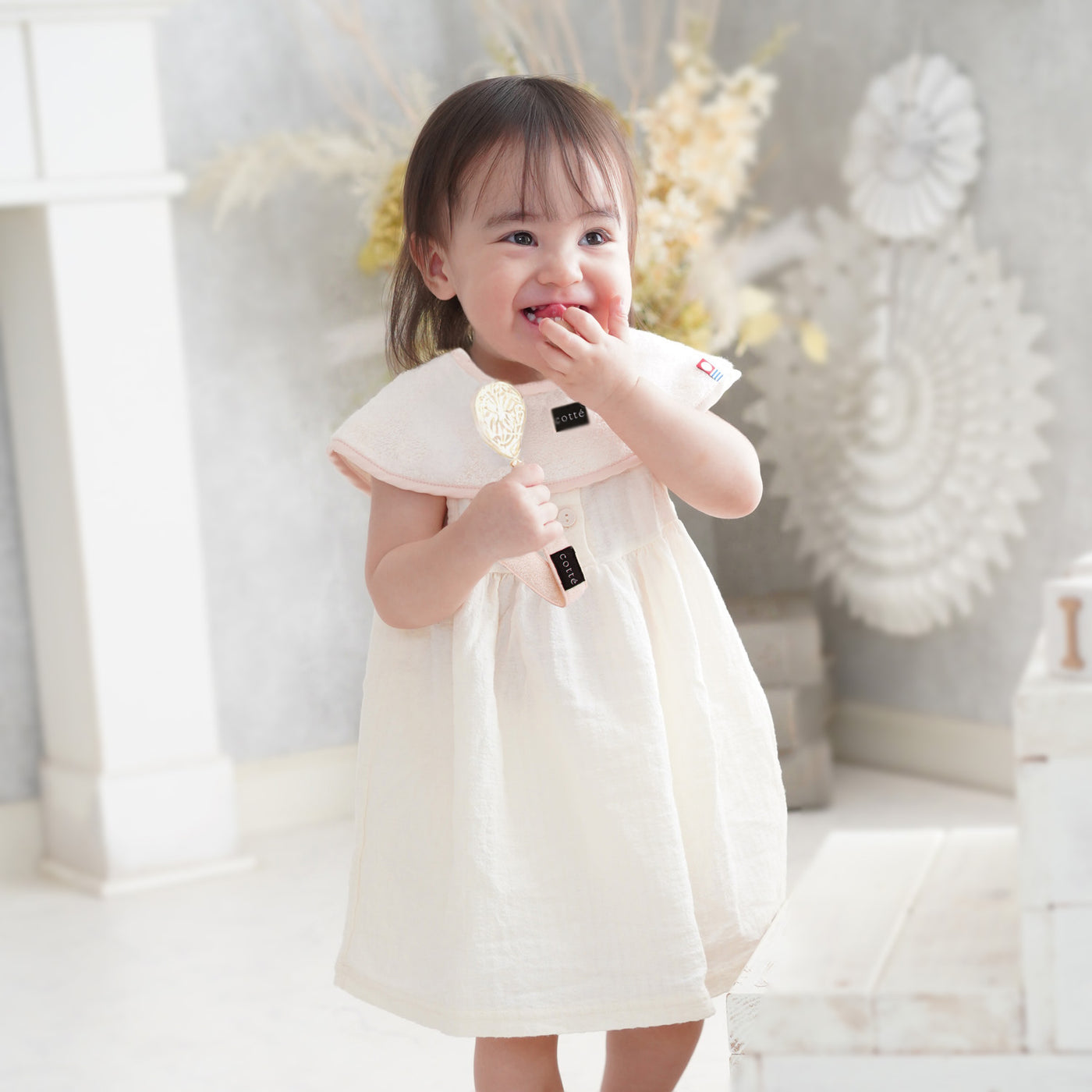 今治タオルまるふわスタイ＆マルチホルダーセット　ピーチ