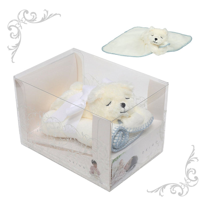 ふわモコ安心毛布 ベア ブルー ギフトBOX – DEIGO